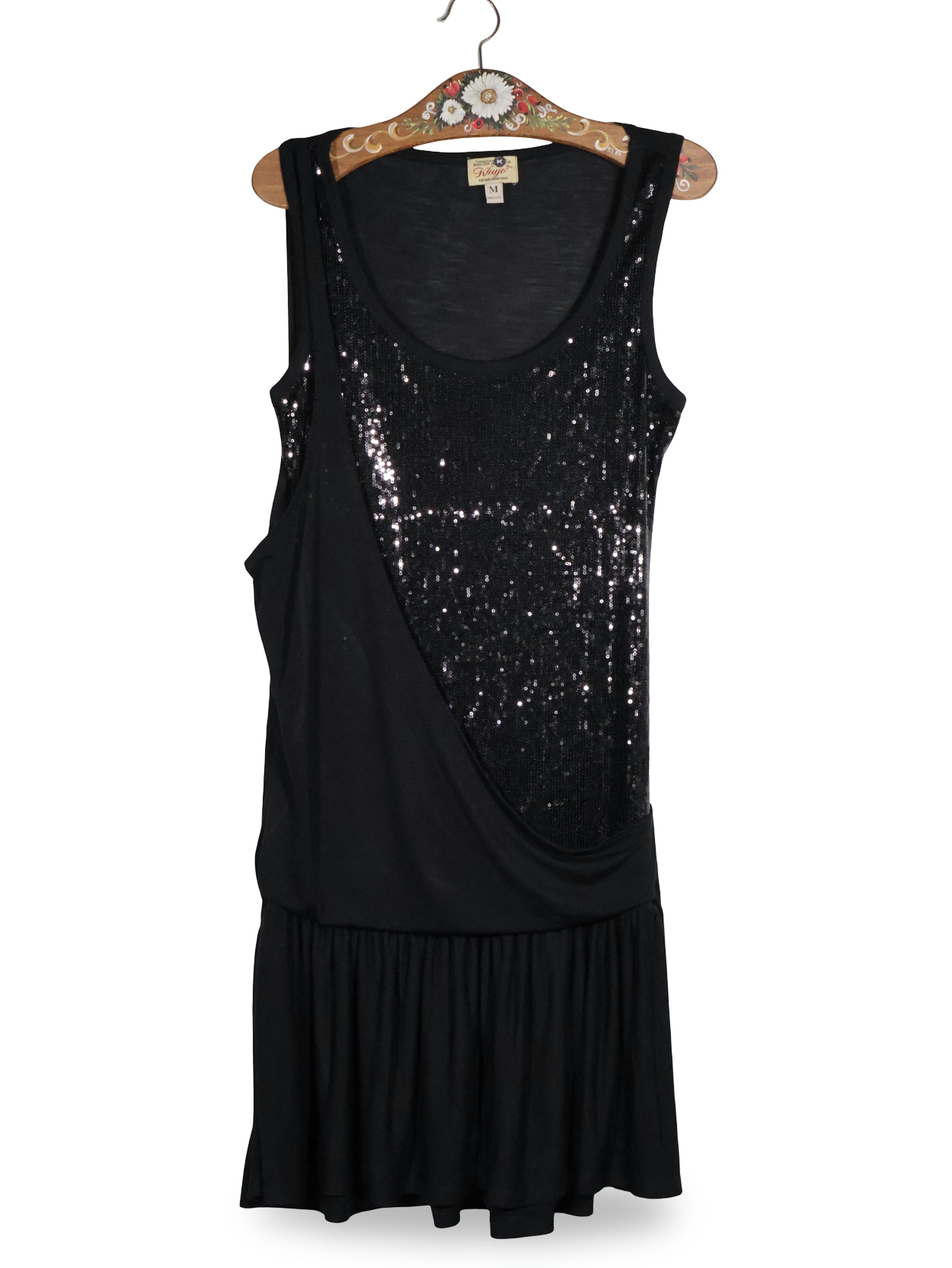 Rochie Khujo negru mărime M vedere din față second-hand premium