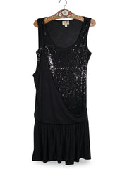 Rochie Khujo negru mărime M vedere din față second-hand premium