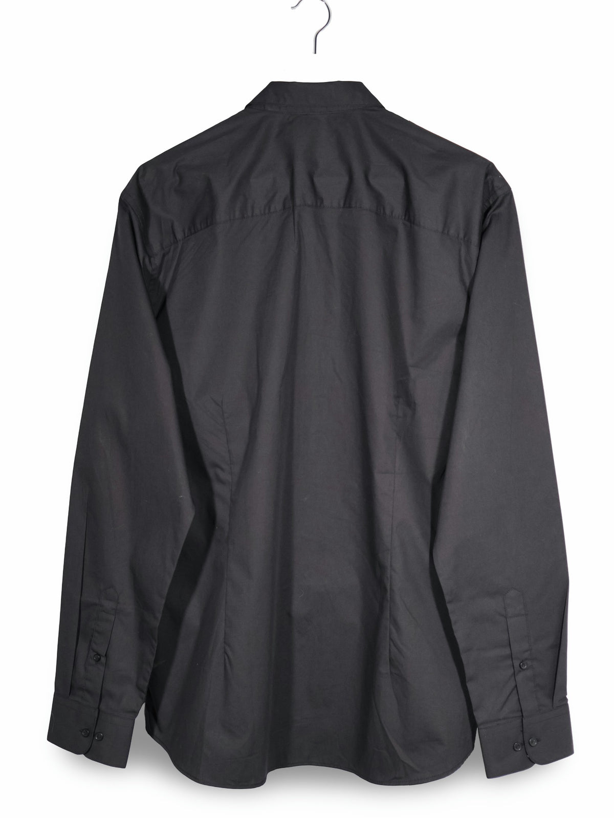 Camasa JACK&JONES negru mărime XL vedere din spate second-hand premium