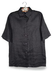 Camasa H&M negru mărime XS vedere din față second-hand premium