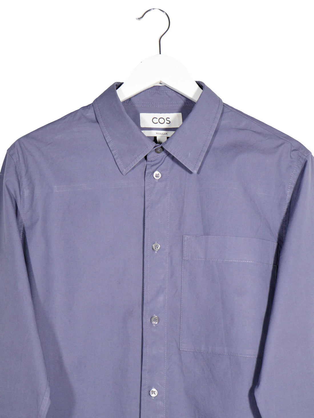 Camasa COS mov mărime M detaliu material și croială second-hand premium