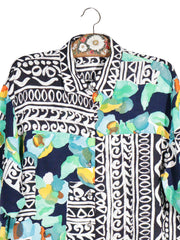 Camasa Vintage multicolor mărime XL detaliu material și croială second-hand premium