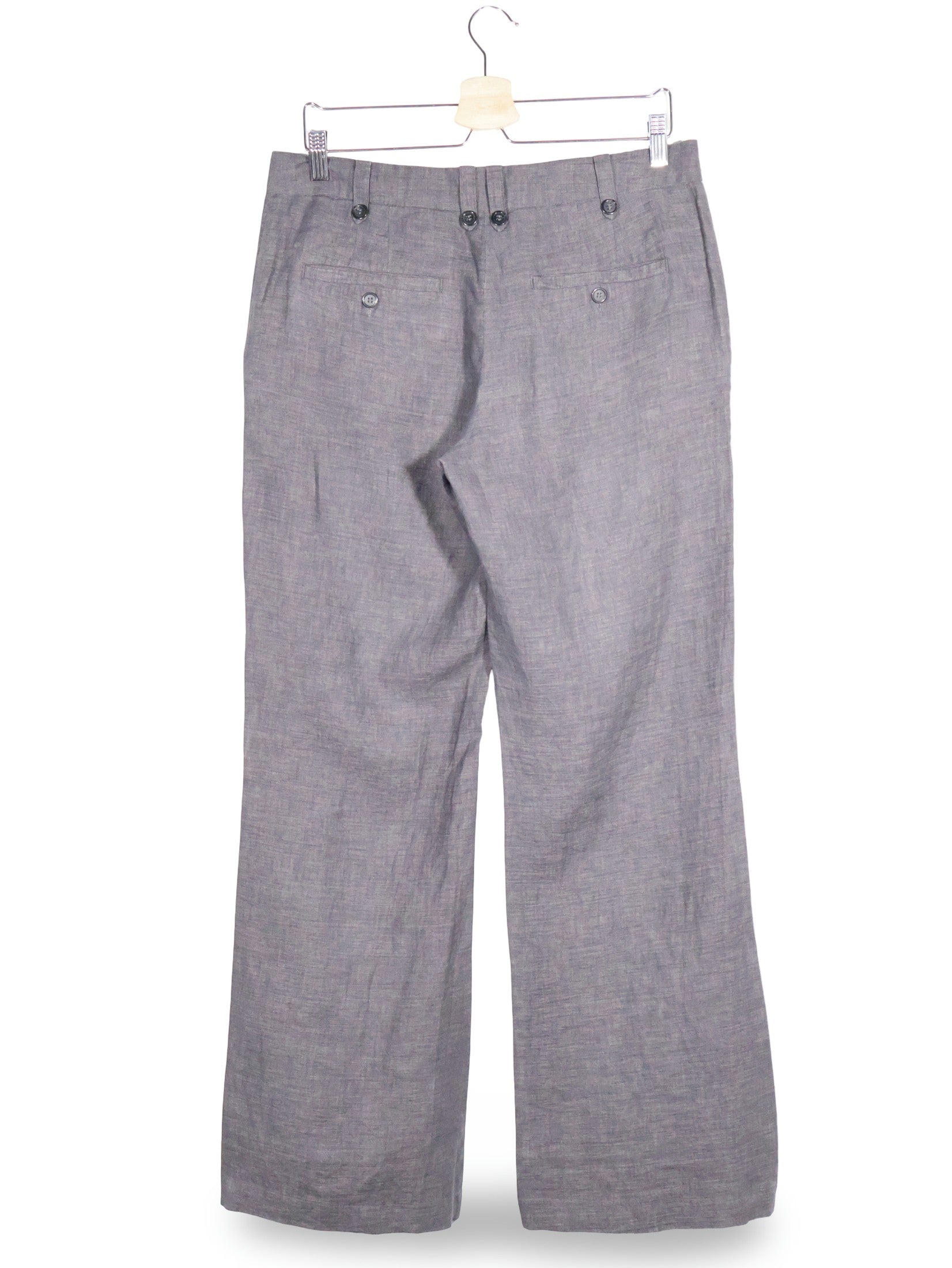 Pantaloni H&M gri mărime L vedere din spate second-hand premium