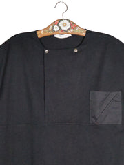 Tricou Marccain negru mărime XL detaliu material și croială second-hand premium