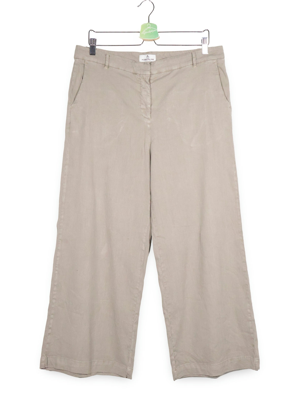 Pantaloni KUBERA 108 bej mărime XXL vedere din față second-hand premium