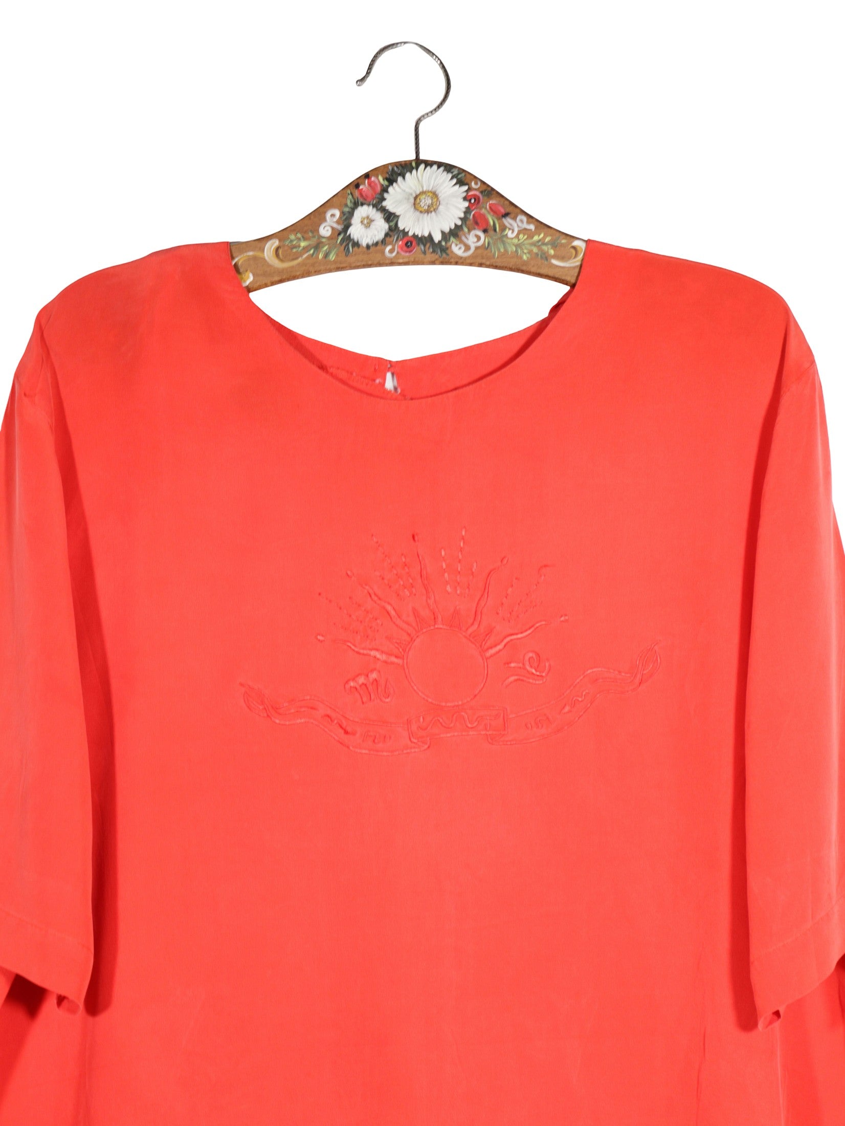 Bluza Sixth Sense roșu corai mărime XXL detaliu material și croială second-hand premium
