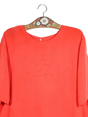Bluza Sixth Sense roșu corai mărime XXL detaliu material și croială second-hand premium