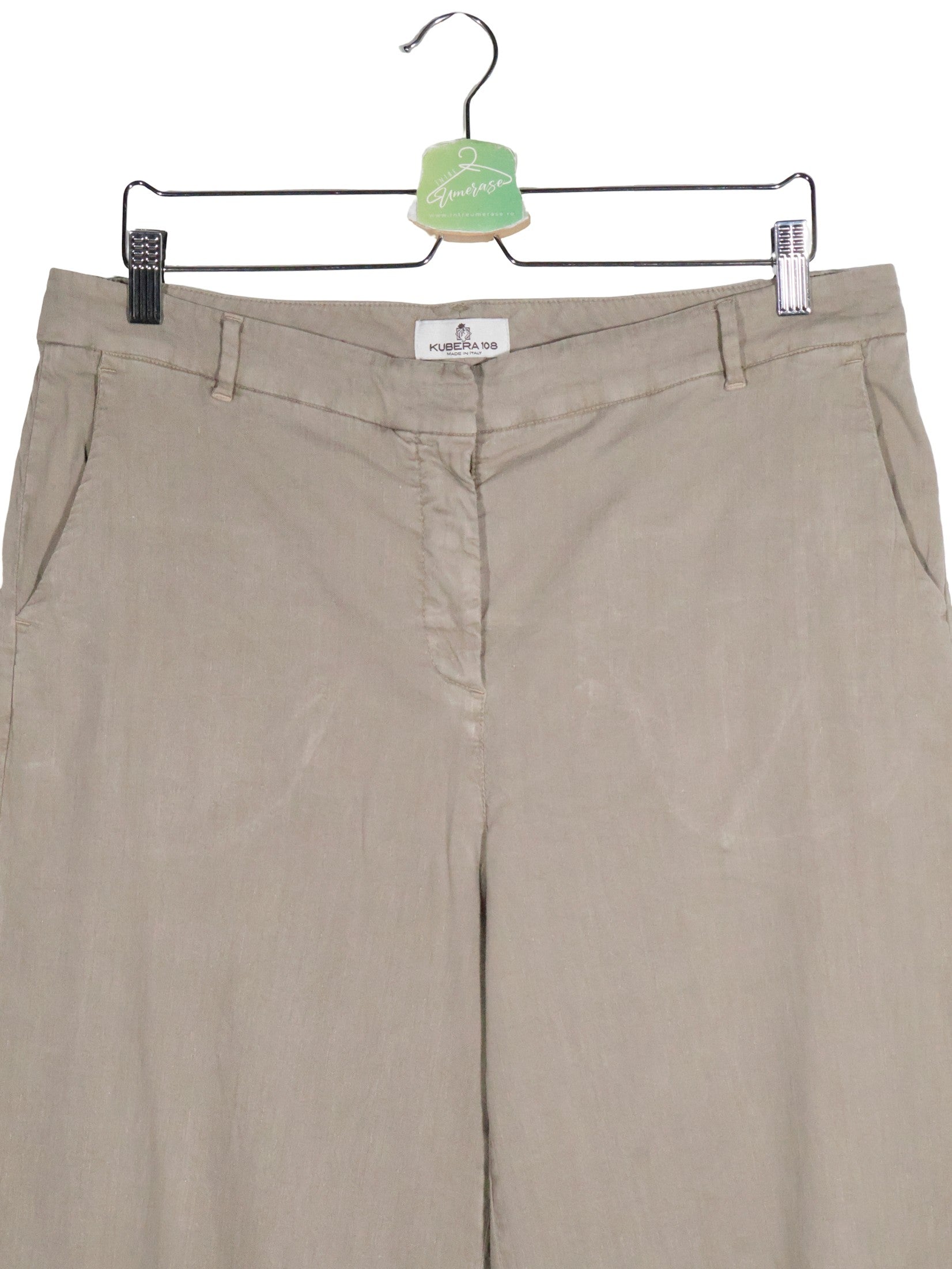 Pantaloni KUBERA 108 bej mărime XXL detaliu material și croială second-hand premium