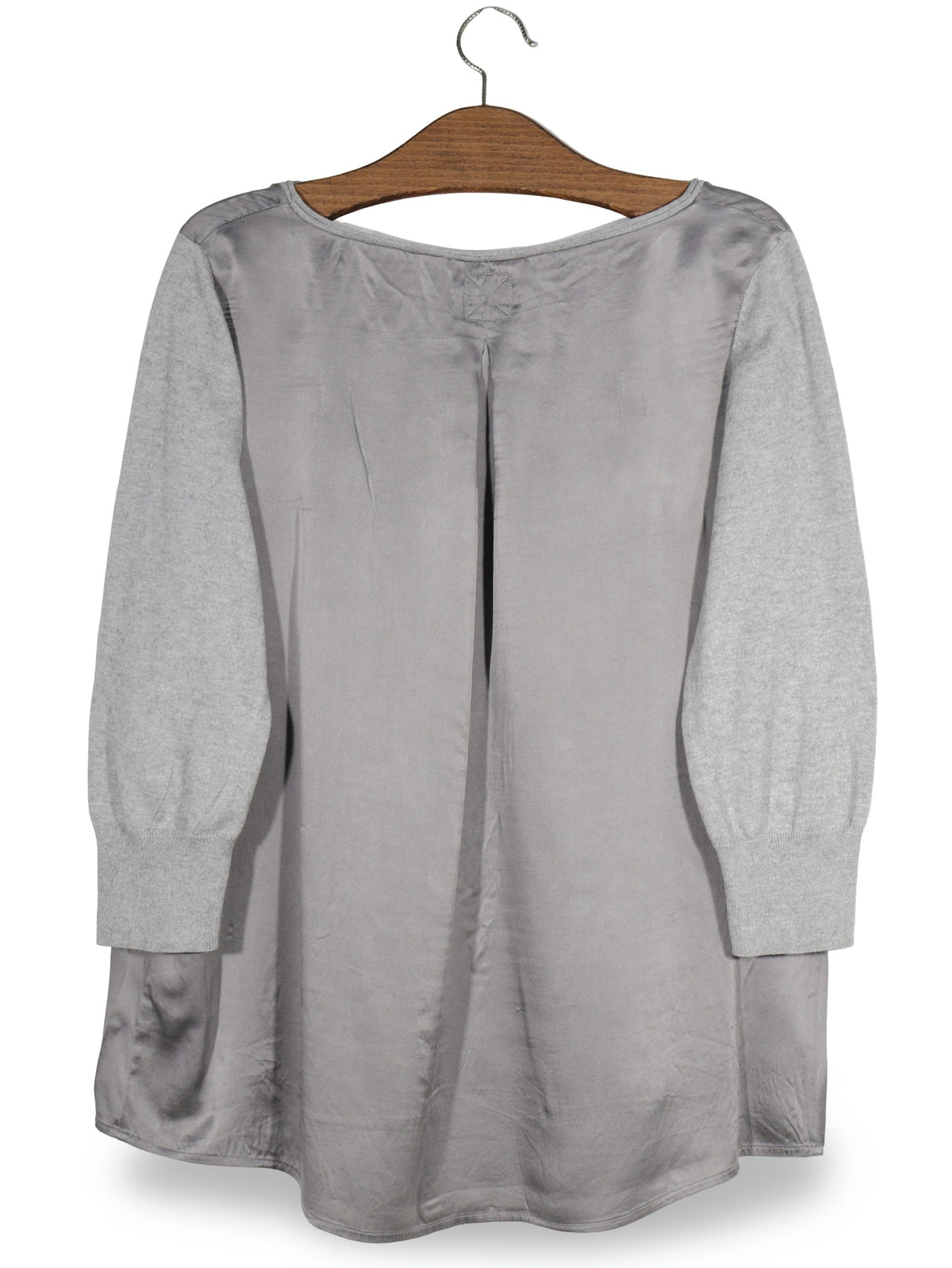 Bluza Barbara Becker gri mărime M vedere din spate second-hand premium
