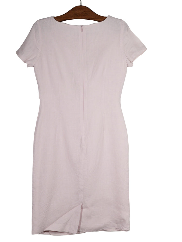 Rochie Victoria Veni roz pudrat mărime M vedere din spate second-hand premium