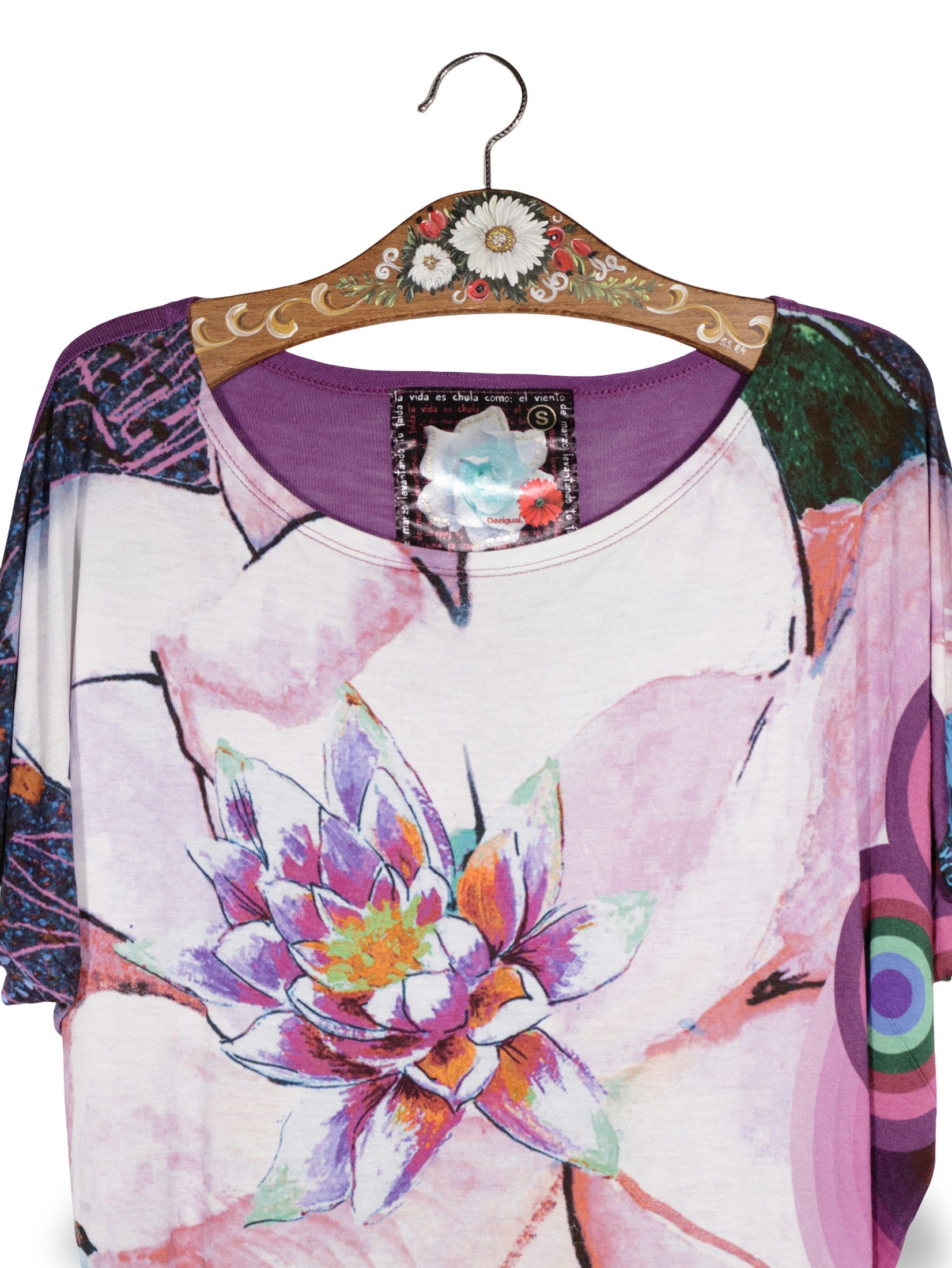 Bluza Desigual multicolor mărime S detaliu material și croială second-hand premium