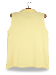 Top Lands' End galben pal mărime L vedere din spate second-hand premium