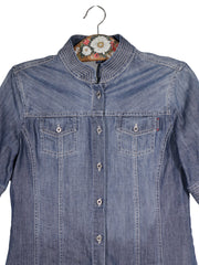 Rochie Bogner Jeans albastru denim mărime S detaliu material și croială second-hand premium