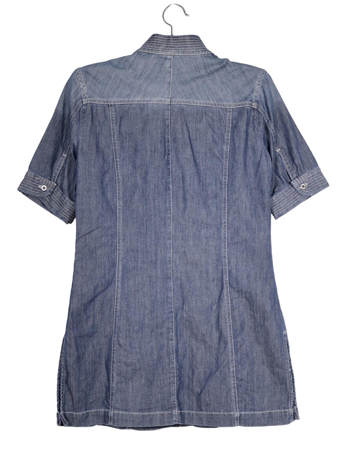Rochie Bogner Jeans albastru denim mărime S vedere din spate second-hand premium