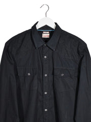 Camasa Tommy Hilfiger Denim negru mărime L detaliu material și croială second-hand premium