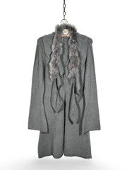 Cardigan lung (lana&mohair&cashmir) - marimea L/XL - Femei