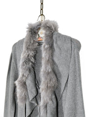 Cardigan lung (lana&mohair&cashmir) - marimea L/XL - Femei