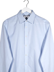 Camasa Charles Tyrwhitt albastru deschis mărime L detaliu material și croială second-hand premium