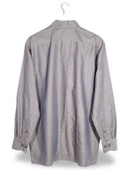Camasa OLYMP gri cu model discret geometric mărime L vedere din spate second-hand premium