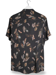 Camasa River Island negru mărime M vedere din spate second-hand premium