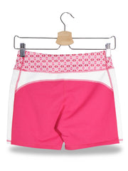 Pantaloni scurti Lands' End SPORT roz fucsia, alb mărime S vedere din spate second-hand premium
