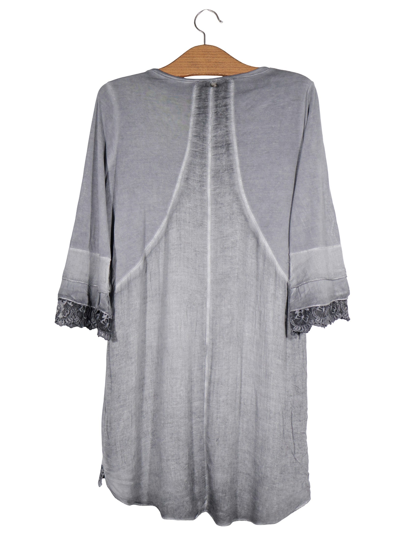 Bluza tredy gri mărime M vedere din spate second-hand premium