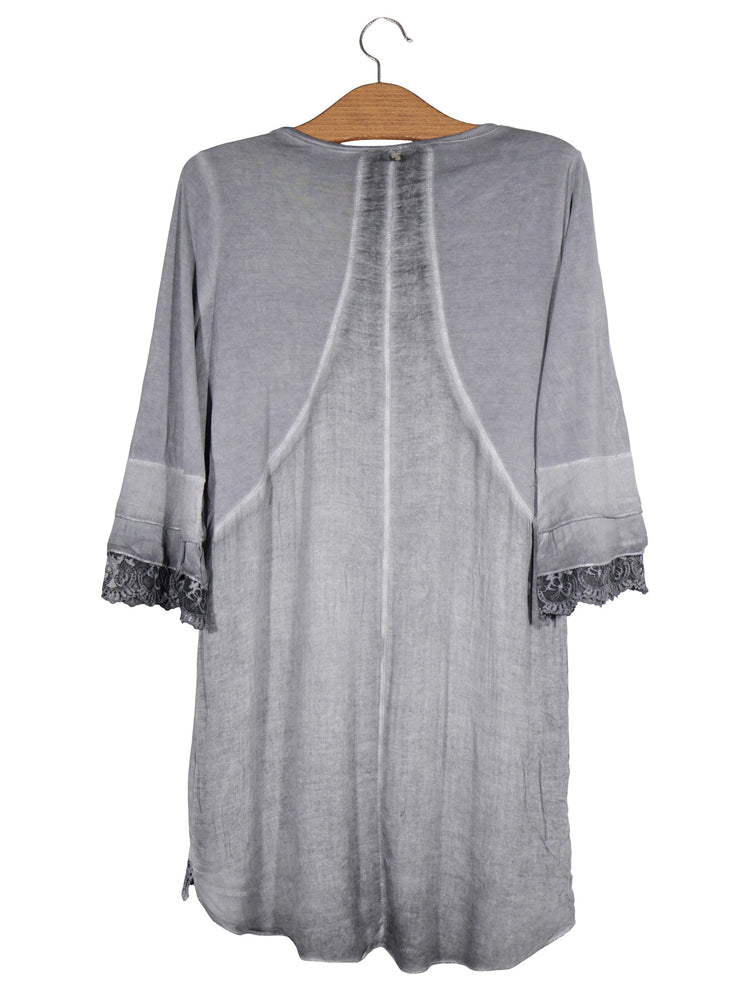 Bluza tredy gri mărime M vedere din spate second-hand premium