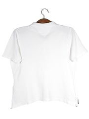 Tricou Tommy Hilfiger alb mărime L vedere din spate second-hand premium