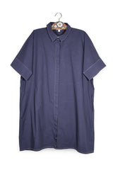 Rochie COS bleumarin mărime L vedere din față second-hand premium