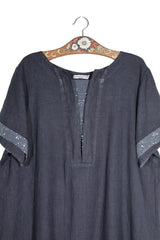 Bluza Premium bleumarin mărime 3XL detaliu material și croială second-hand premium