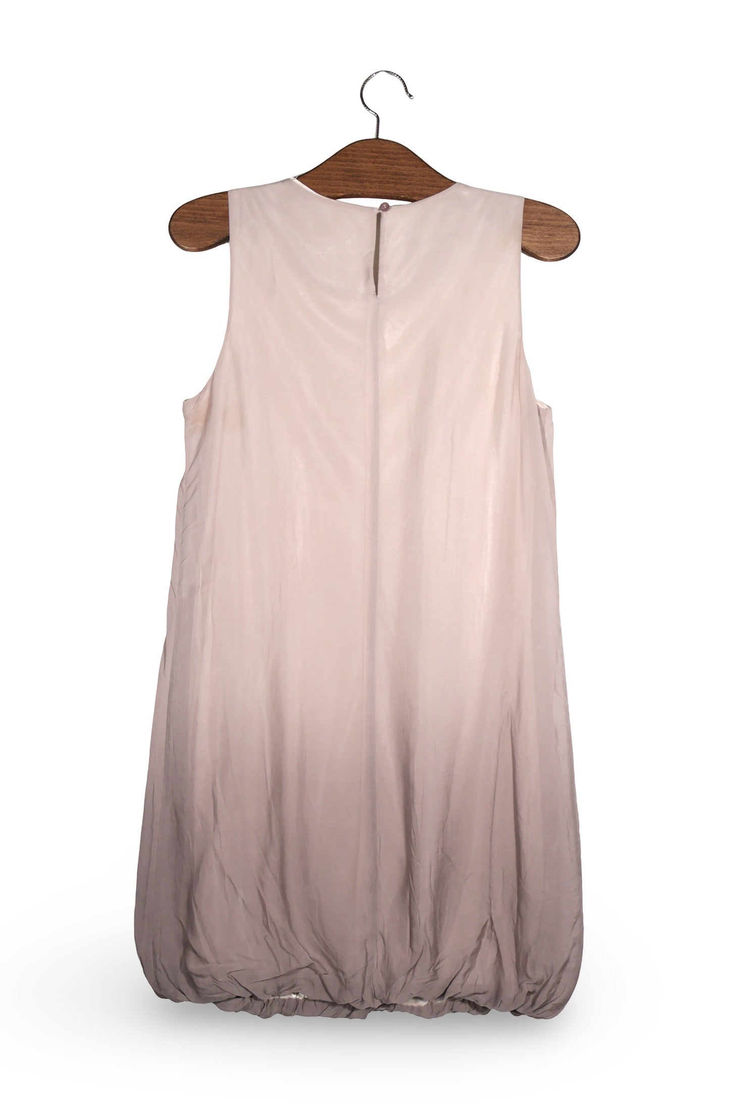 Rochie Premium bej-roz pudrat mărime S vedere din spate second-hand premium