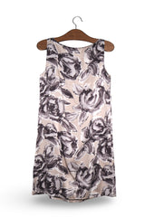 Rochie Premium bej, gri, negru mărime M vedere din spate second-hand premium