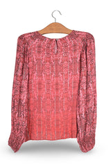 Bluza Desigual roșu mărime S vedere din spate second-hand premium