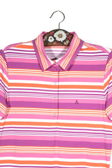 Tricou Schoffel roz, mov, alb, orange mărime L detaliu material și croială second-hand premium