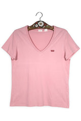 Tricou Levi's roz mărime M vedere din față second-hand premium
