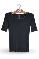 Tricou MARC CAIN negru mărime XS vedere din față second-hand premium