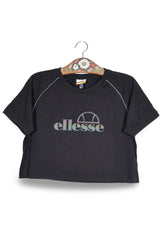 Tricou Ellesse negru mărime M vedere din față second-hand premium