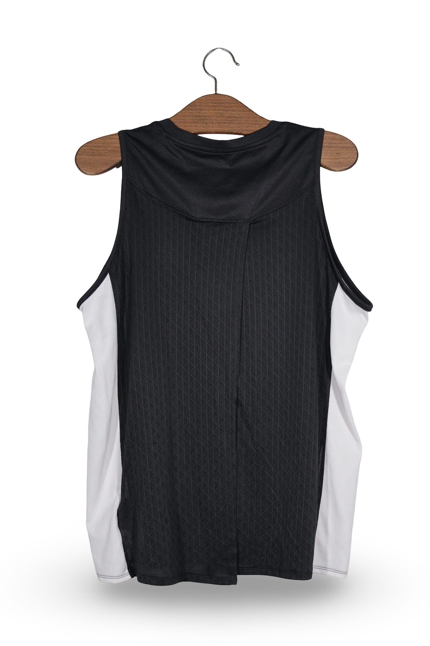 Tricou adidas negru / alb mărime XL vedere din spate second-hand premium
