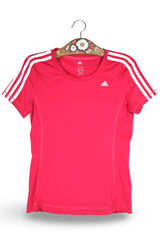 Tricou adidas roz fuchsia mărime S vedere din față second-hand premium