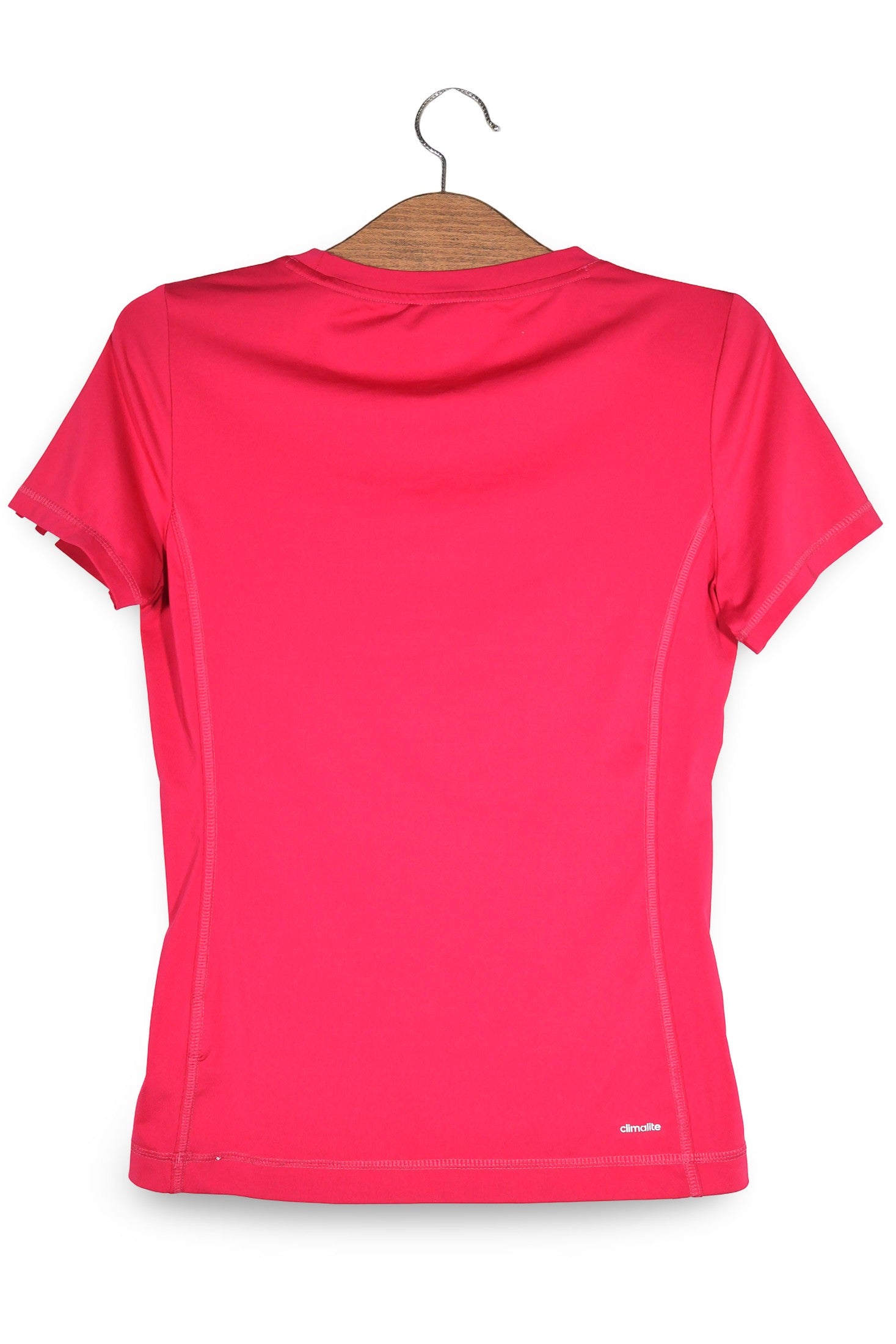 Tricou adidas roz fuchsia mărime S vedere din spate second-hand premium