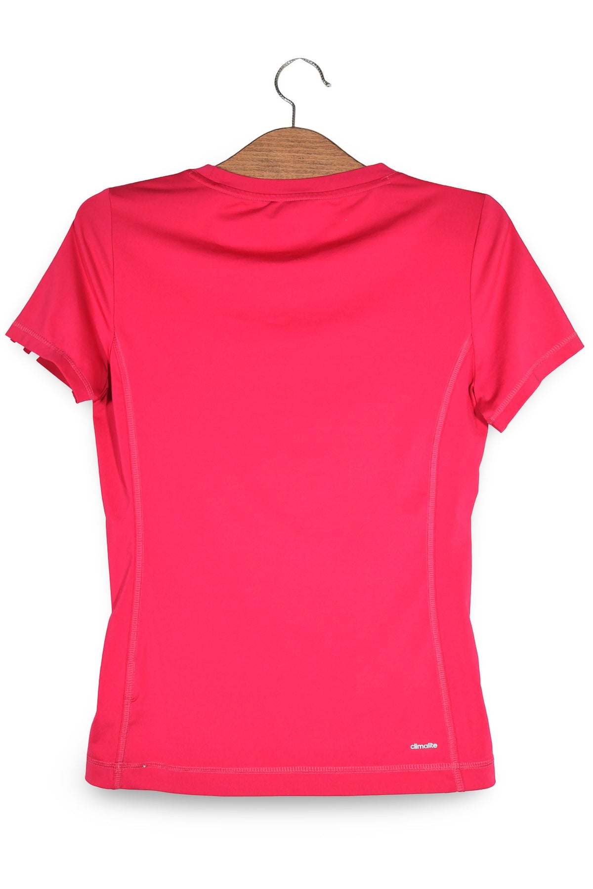 Tricou adidas roz fuchsia mărime S vedere din spate second-hand premium
