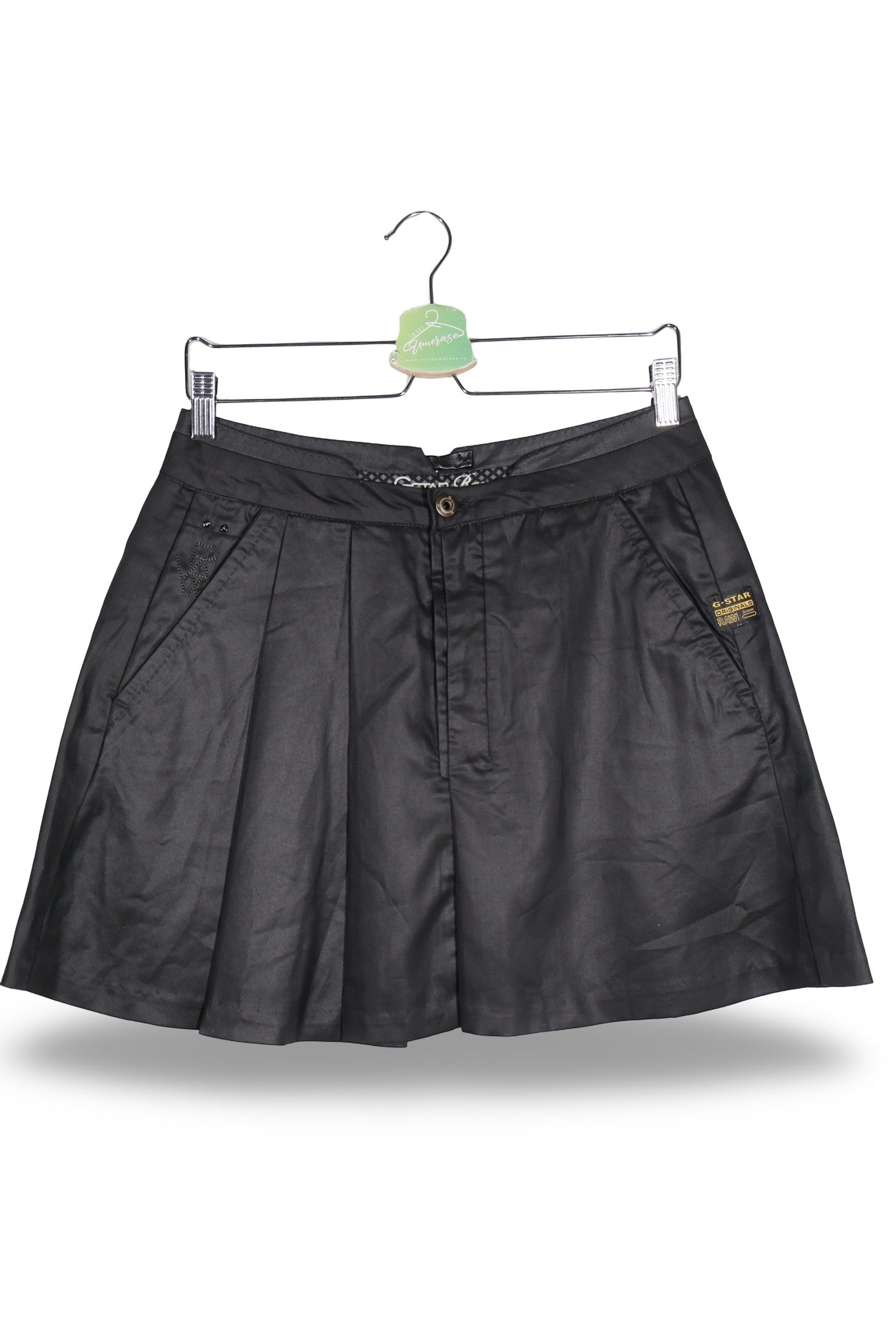 Fusta G-Star Raw negru mărime M vedere din față second-hand premium