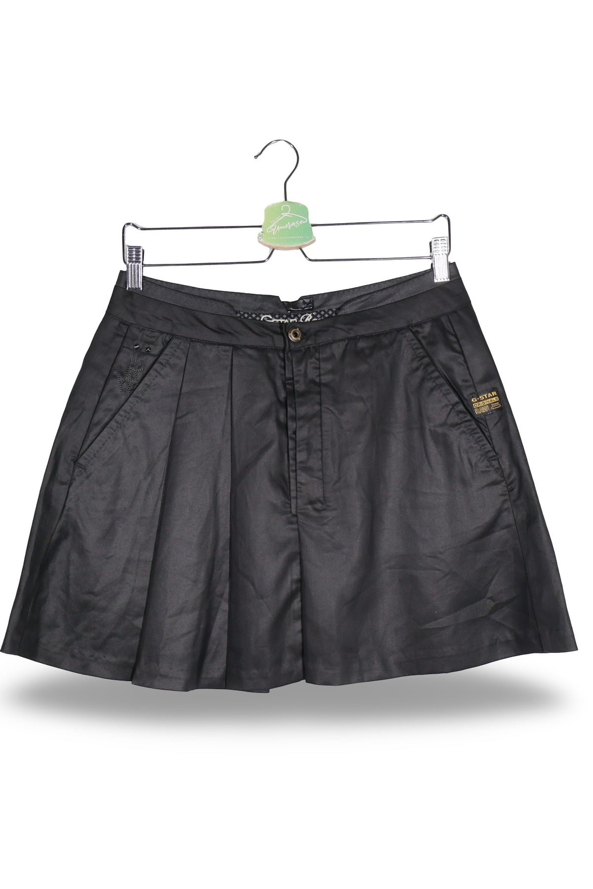Fusta G-Star Raw negru mărime M vedere din față second-hand premium
