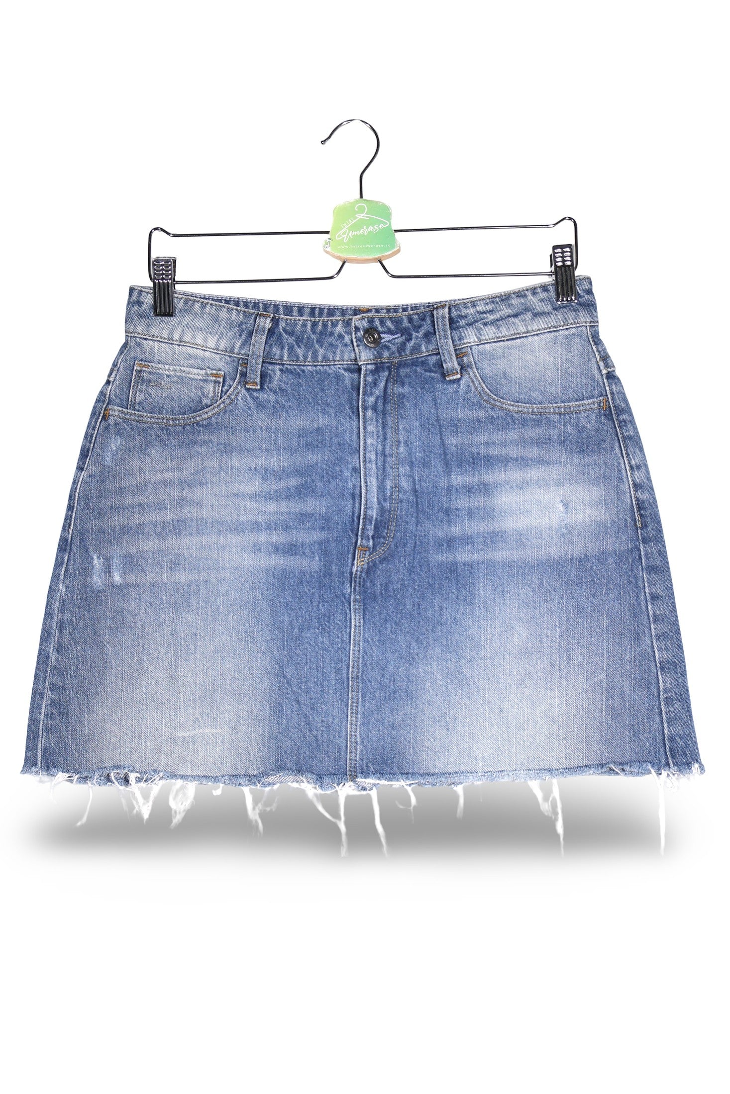 Fusta G-STAR RAW albastru mărime M vedere din față second-hand premium