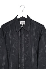 Camasa Gianni Versace negru mărime XL vedere din față second-hand premium