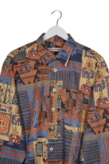 Camasa Trommler multicolor mărime S detaliu material și croială second-hand premium