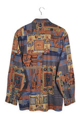 Camasa Trommler multicolor mărime S vedere din spate second-hand premium