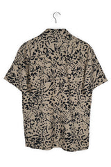 Camasa Jack&Jones bej cu imprimeu negru mărime S vedere din spate second-hand premium
