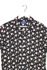 Camasa JACK&JONES negru, roz, galben, albastru deschis mărime M detaliu material și croială second-hand premium