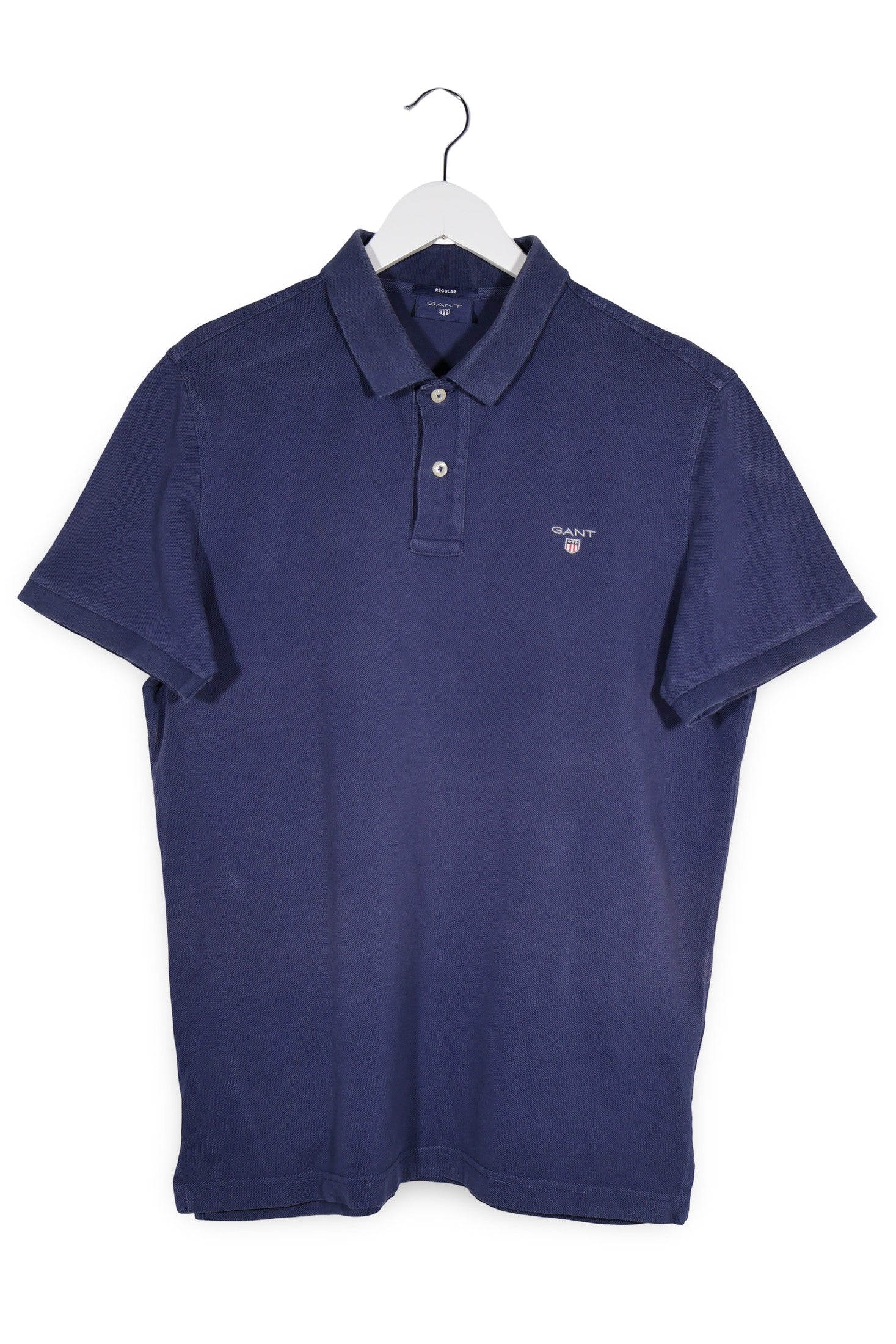 Tricou GANT bleumarin mărime M vedere din față second-hand premium